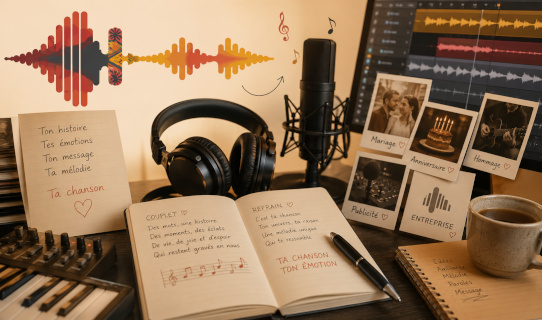 Création de chansons personnalisées jingles et identités sonores