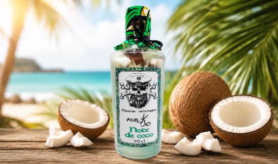 Rhum arrangé noix de coco inspiré des plages tropicales de Kribi