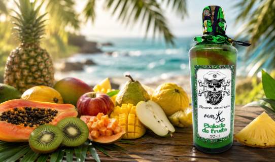 Rhum arrangé salade de fruits aux saveurs exotiques façon cocktail