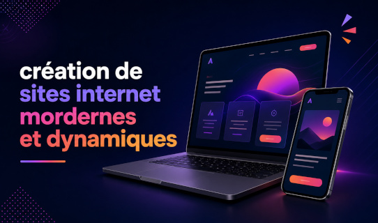 Création de sites internet modernes rapides et professionnels